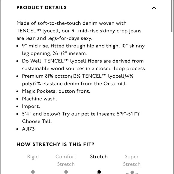 Madewell 9” Mid Rise Button Front Skinny Crop Size 25 - Picture 4 of 11